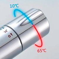 Душевая система Accoona H305 с термостатом Хром арт-A83305 — фото 6, Душевые стойки