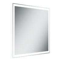 Зеркало для ванной комнаты SANCOS City 800х700 c подсветкой ,арт. арт-CI800 — фото 3, Зеркала в ванную комнату