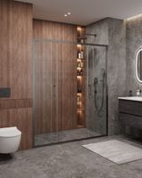 Товар: Душевая дверь CEZARES арт-MOLVENO-BF-2-170-C-GM-IV - фото 2 Душевая дверь CEZARES арт-MOLVENO-BF-2-170-C-GM-IV — фото 2, Раздвижные душевые двери