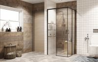 Товар: Душевой уголок Ambassador Queen 90х90 профиль Черный стекло прозрачное арт-11011203Black - фото 2 Душевой уголок Ambassador Queen 90х90 профиль Черный стекло прозрачное арт-11011203Black — фото 2, Квадратные душевые уголки