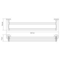 Rhein K- Держатель полотенец двойной арт-6240 — фото 4, Полотенцедержатели