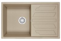 Granula-, кухонная мойка, кварц арт-8002, ПЕСОК — фото 1, Кухонные мойки
