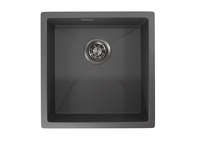 Granula-, стальная кухонная мойка арт-4445U, ГРАФИТ МАТОВЫЙ — фото 1, Кухонные мойки