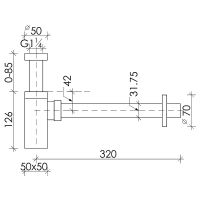 Сифон для раковины Ceramicanova Хром арт-70002CH — фото 2, Сифоны для раковины