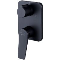 Смеситель для душа Lemark Bronx Черный матовый арт-LM3728BL — фото 1, Смеситель для душа