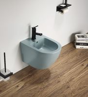 Биде CeramaLux подвесное Зеленое матовое арт-В2342BDMLG — фото 3, Биде подвесные