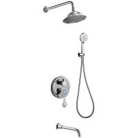 Товар: Душевая система Bronze de Luxe Yasmina Хром арт-NT800/B02 - фото 1 Душевая система Bronze de Luxe Yasmina Хром арт-NT800/B02 — фото 1, Встраиваемые душевые комплекты