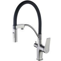 Смеситель для кухни Lemark Bronx Графит арт-LM3761GM — фото 1, Смесители для кухни