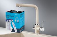 Комплект кухонный смеситель Granula 2015 Пирит + Фильтр Granula арт-2015 Пирит+АКС-002 — фото 1, Смесители для кухни