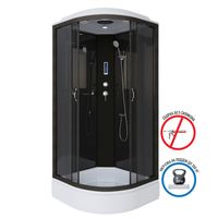 Товар: Душевая кабина Niagara Classic NG-6501-14P (90х90х215) средний поддон(26см),черный,стекло тонированн арт-65011434P - фото 2 Душевая кабина Niagara Classic NG-6501-14P (90х90х215) средний поддон(26см),черный,стекло тонированн арт-65011434P — фото 2, Душевые кабины