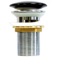 Донный клапан CeramaLux Черный матовый арт-RD026 — фото 1, Донные клапаны