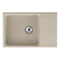 Мойка кухонная Point Этна 78 светло-бежевый арт-PN3012BG — фото 1, Кухонные мойки