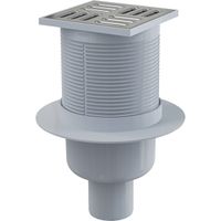 Душевой трап Alcaplast с решеткой Хром арт-APV32 — фото 1, Трапы для душа