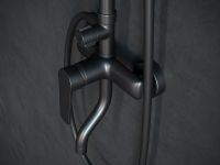 Товар: Душевая система Laguraty Черная арт-17060B - фото 2 Душевая система Laguraty Черная арт-17060B — фото 2, Душевые стойки