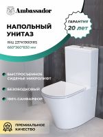 Унитаз компакт Ambassador Ritz с бачком и сиденьем Микролифт арт-237K19001RS — фото 4, Напольные унитазы