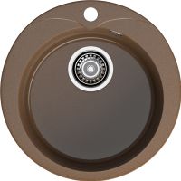 GRANFEST Мойка RONDO 480 1-чаша D-475мм терракот арт.GF- арт-R-480 терракот — фото 2, Кухонные мойки