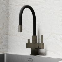 Смеситель для кухни Sancos Arno Вороненая сталь Черный арт-SC4005GG — фото 6, Смесители для кухни