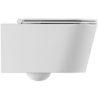 Унитаз Alice Hide подвесной Белый матовый без сиденья арт-31170109 — фото 5, Подвесные унитазы