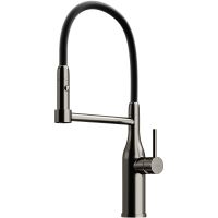 Смеситель для кухни Sancos Pride Вороненая сталь Черный арт-SC4011GG — фото 1, Смесители для кухни