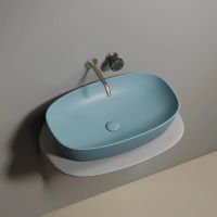 Раковина-чаша Ceramicanova Element 60 Зеленая матовая арт-CN6049MLG — фото 4, Раковины накладные