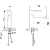Товар: Смеситель для раковины Iddis Aiger Хром матовый арт-AIGBC00i01 - фото 3 Смеситель для раковины Iddis Aiger Хром матовый арт-AIGBC00i01 — фото 3, Смесители для раковины