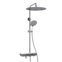 Душевой комплект с термостатическим смесителем арт-A113.117.059.CH Thermo — фото 2, Душевые стойки