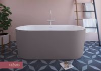 Акриловая ванна CEZARES арт-METAURO-INT-Central-180-80-60-G-W-MATT — фото 2, Акриловые ванны