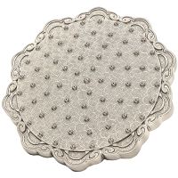 Верхний душ Milacio круглый латунный / цвет серебро / монтаж на потолок арт-MC.002.SL — фото 1, Верхние души