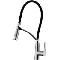 Смеситель для кухни BelBagno Nova Сатин Черный арт-BB-LAM36-IN — фото 1, Смесители для кухни