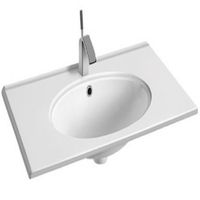 Раковина CeramaLux 71 Белая арт-9070F — фото 1, Раковины встраиваемые сверху