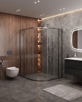 Товар: Душевой уголок CEZARES арт-MOLVENO-RH-22-130/120-C-GM-IV - фото 2 Душевой уголок CEZARES арт-MOLVENO-RH-22-130/120-C-GM-IV — фото 2, Асимметричные душевые уголки