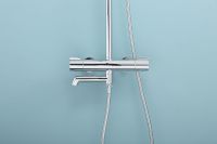 Товар: Душевая система Raglo с термостатом Хром арт-R20.26 - фото 2 Душевая система Raglo с термостатом Хром арт-R20.26 — фото 2, Душевые стойки