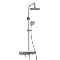 Душевой комплект с термостатическим смесителем арт-A113.067.058.CH Thermo — фото 2, Душевые стойки