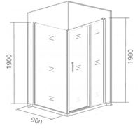 Товар: Душевая стенка Good Door Cofe SP-90-C-B 90 профиль Черный стекло прозрачное арт-КФ00019 - фото 2 Душевая стенка Good Door Cofe SP-90-C-B 90 профиль Черный стекло прозрачное арт-КФ00019 — фото 2, Боковые стенки