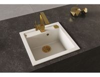 Мойка для кухни ALVEUS FORMIC 20 GRANITAL+ ARCTIC-G11M 520x510x200;1x с сифоном 1127749, арт-1128395.0 — фото 2, Кухонные мойки