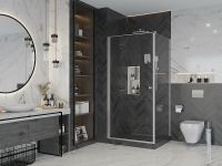 Душевой уголок Ambassador Elysium 100x100 профиль Хром стекло прозрачное арт-111011111CX-100CX — фото 4, Квадратные душевые уголки