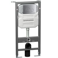 Товар: Система инсталляции для унитазов CERAMICANOVA Envision с кнопкой смыва Round цвет хром матовый и кре арт-CN1001M - фото 2 Система инсталляции для унитазов CERAMICANOVA Envision с кнопкой смыва Round цвет хром матовый и кре арт-CN1001M — фото 2, Инсталляции для унитазов