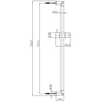 Душевой гарнитур Bossini Zen Хром арт-D74001.030 — фото 6, Душевые гарнитуры на штанге