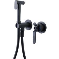 Гигиенический душ со смесителем Bronze de Luxe 1760'S Loft Черный матовый арт-3253SB — фото 1, Гигиенические души