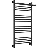 Водяной полотенцесушитель Сунержа Богема+ 1000х500 с полкой Глубокий черный арт-9005-0223-1050 — фото 1, Водяные полотенцесушители