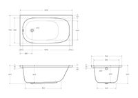 Акриловая ванна CEZARES арт-ECO-120-70-40-W37 — фото 3, Акриловые ванны