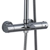 Товар: Душевая система Boch Mann Oglio TS с термостатом Хром арт-BM9648 - фото 5 Душевая система Boch Mann Oglio TS с термостатом Хром арт-BM9648 — фото 5, Душевые стойки