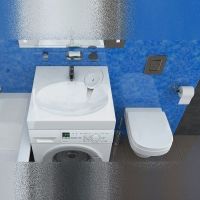 Раковина Maretti Eleganza 59 на стиральную машину Белая арт-EN13SM31-844 — фото 3, Раковины на стиральную машину