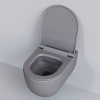 Унитаз Ambassador Abner подвесной Серый матовый без сиденья арт-103T20301R — фото 7, Подвесные унитазы