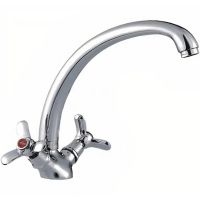 Смеситель для кухни Ledeme H12 4012L Хром арт-501812 — фото 1, Смесители для кухни