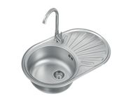 Мойка для кухни ALVEUS GENESIS CIKLO 20 SAT-90 740x440 в комплекте с сифоном 1130550 арт-1123986.0 — фото 1, Кухонные мойки