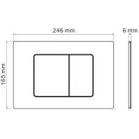 Товар: Клавиша смыва Iberica Blanca Inox-C Белая матовая арт-IB.B011.001.000 - фото 2 Клавиша смыва Iberica Blanca Inox-C Белая матовая арт-IB.B011.001.000 — фото 2, Кнопки смыва
