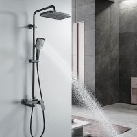 Товар: Душевая система Rose R18H Черная матовая арт-R1836H - фото 11 Душевая система Rose R18H Черная матовая арт-R1836H — фото 11, Душевые стойки