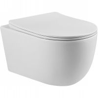 Унитаз Bond Oval подвесной Белый с сиденьем Микролифт арт-F10-10 — фото 1, Подвесные унитазы