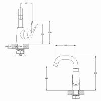 Смеситель для кухни G-Lauf Хром арт-GOB4-B134 — фото 2, Смесители для кухни